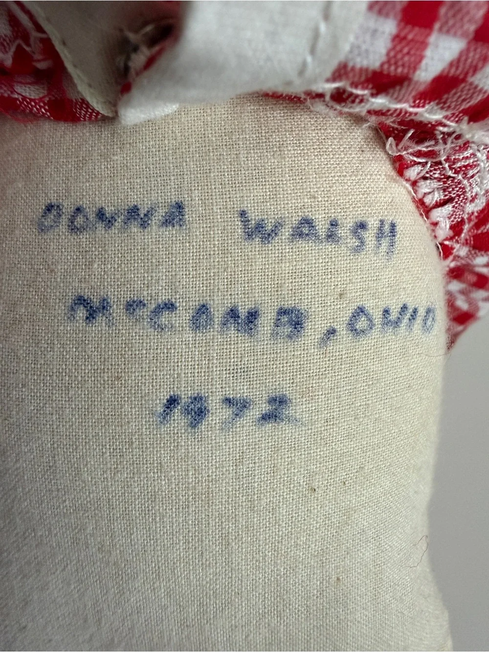 Raggedy Ann Doll Handmade Signed Donna Walsh Artist 14
